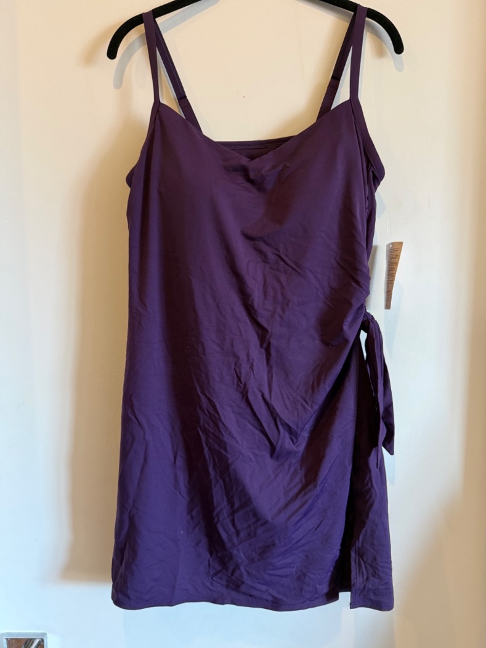 Lands' End Sweetheart Swim Dress 14 Purple NWT - Picture 3 of 5